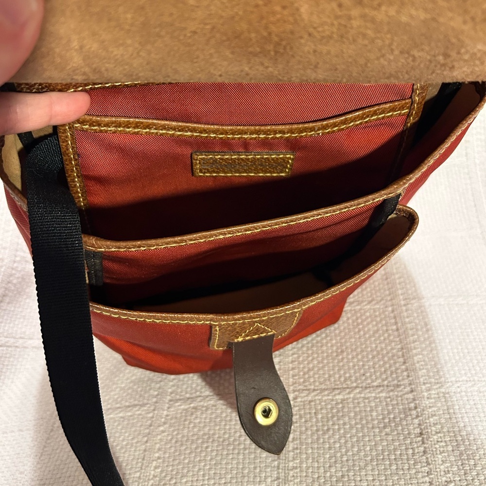 DOONEY & BOURKE Burnt Orange and Leather Women’s Backpack - Picture 8 of 11